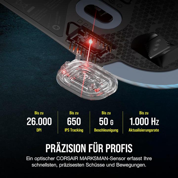 Produktbild Corsair M75 (Kabellos, Kabelgebunden)