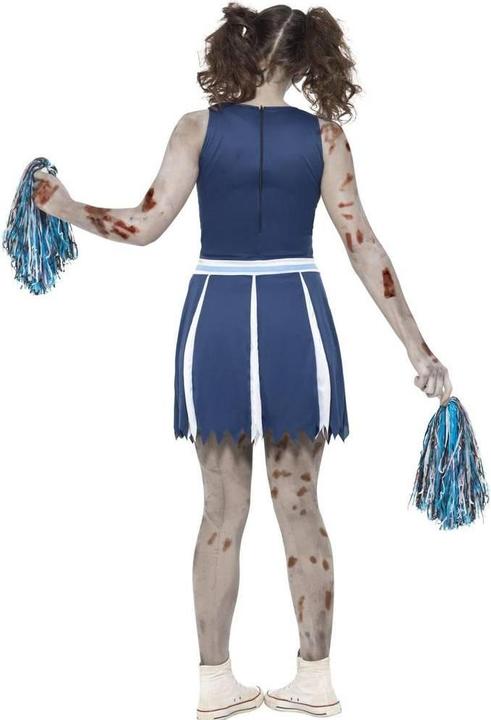 Actual product image Smiffys Girls Zombie Cheerleader Costume Set (134, 140)