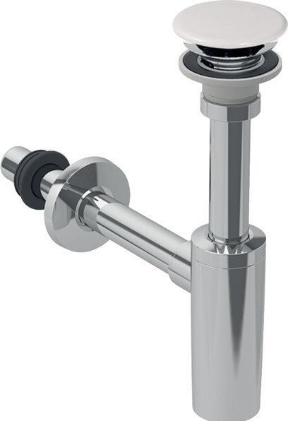 Produktbild Geberit Waschbeckenablauf für ONE, Siphon, Ventilabdeckung u. Manschette, Abgang horizontal (Siphon-Montagematerial, 1 1/4")