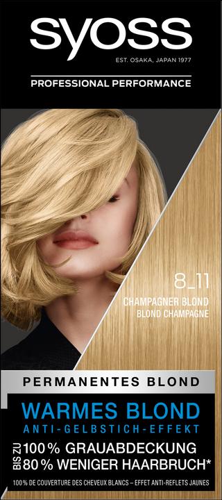 Actual product image Syoss Hair Coloring 8-11 Champagne Blonde (Champagne Blonde)