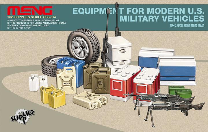 Actual product image Meng-Model Equipment for modern U.S. Military vehicl