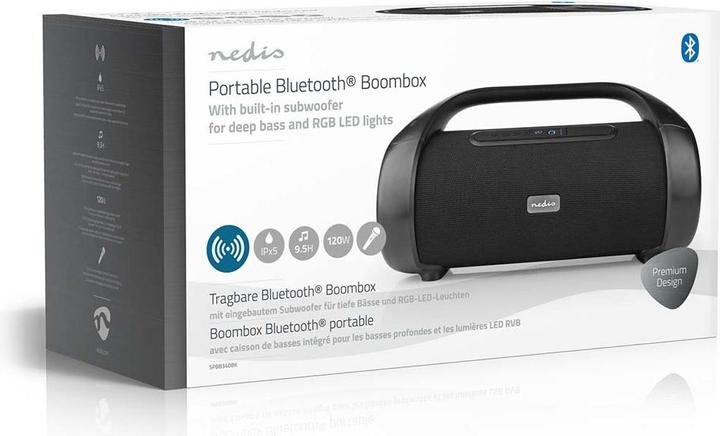 Produktbild Nedis Party Boombox (9.50 h, Akkubetrieb)