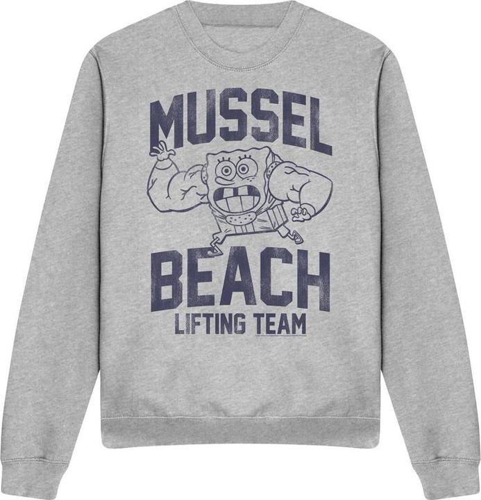 Spongebob Squarepants Mussle Beach Lifting Team Sweatshirt