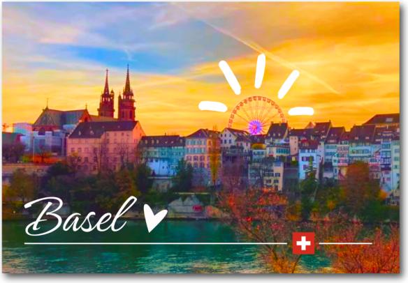 Actual product image CreaDiva Fotomagnet Basel - Rheinufer Riesenrad