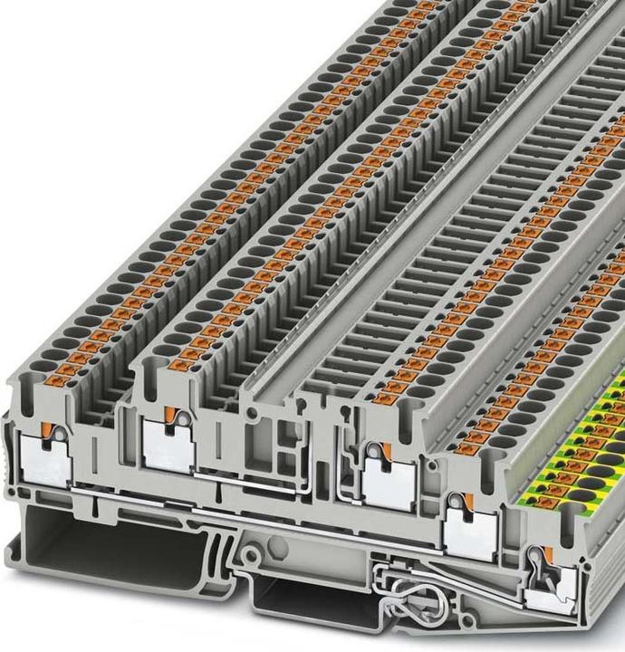 Image du produit Phoenix Contact PTB 2,5-PE/L/TG 3210539 Borne pour conducteur de protection d'installation Nombre de pôles : 5 0.14