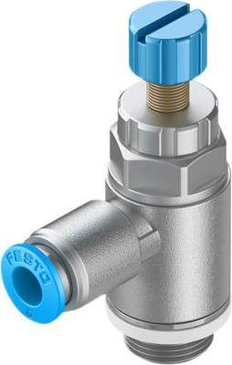 Immagine prodotto Festo Valvola a farfalla, vite zigrinata, G 1/4″ / QS-8, 20kPa... 1MPa, 475L/min