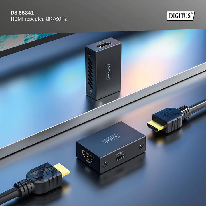 Actual product image Digitus HDMI repeater, 8K/60Hz