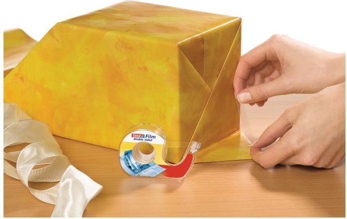 Immagine prodotto tesa Dispenser per nastro adesivo e 1 rotolo a doppia faccia (12 mm)