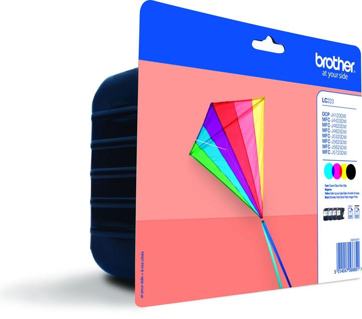 Actual product image Brother LC-223 Value Pack (M, FC, Y, C)