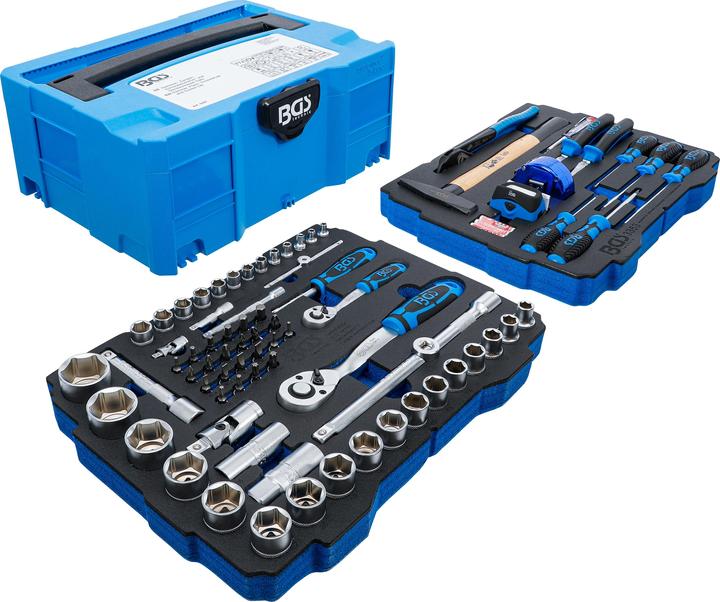 Produktbild BGS Steckschlüssel, Hammer, Zange, Schraubendreher-Set | 6,3 mm (1/4") / 12,5 mm (1/2") |