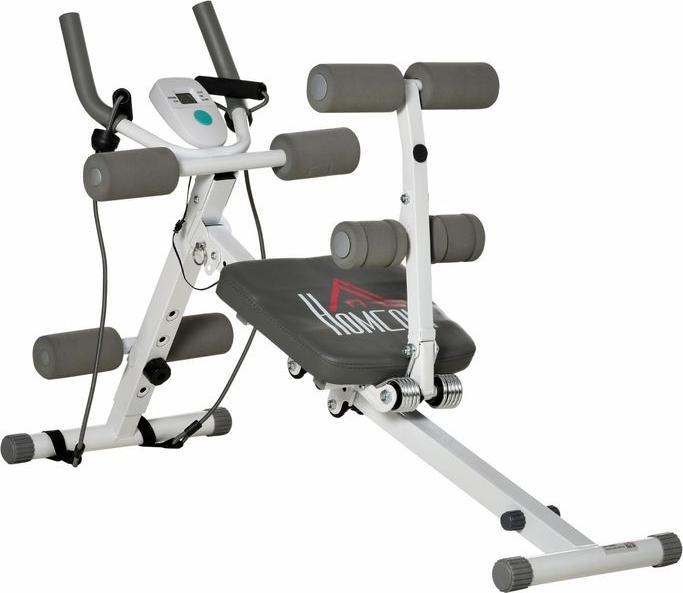 Produktbild Swisshandel24 2-in-1 Bauchtrainer, Bauchmuskeltrainer mit verstellbare Bauchmuskelbank Weiss