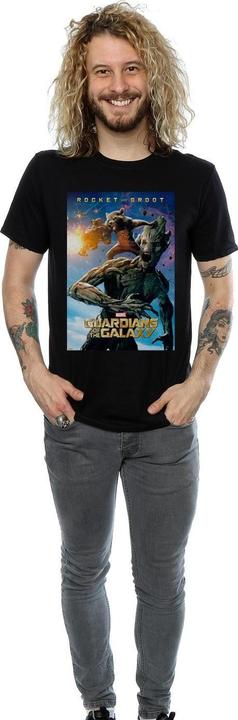 Produktbild Guardians Of The Galaxy Rocket And Groot Poster TShirt (M)