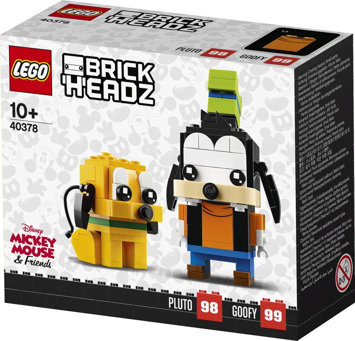 Actual product image LEGO Disney - Goofy & Pluto (40378, LEGO Brickheadz, LEGO Rare Sets)