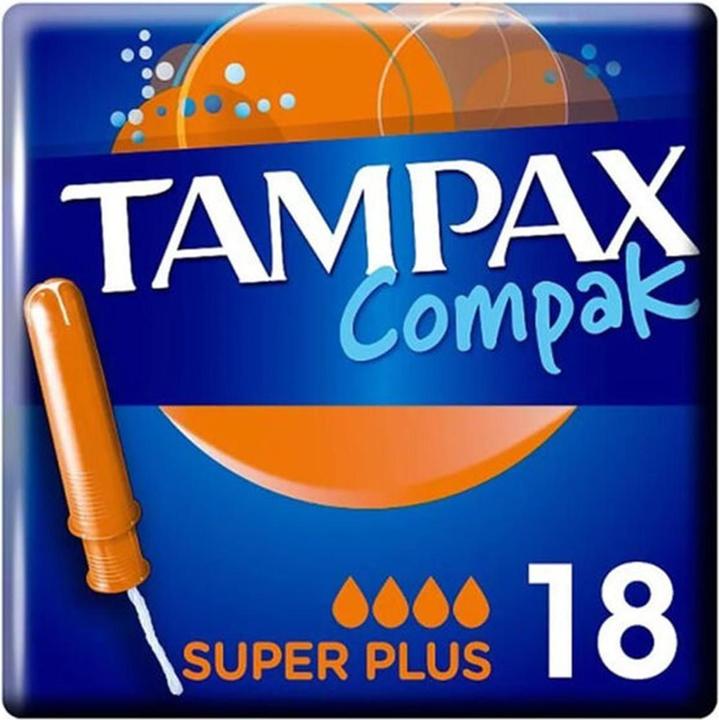 Produktbild Tampax Compak Super Plus Tampons mit einem Applikator, 18 Teile