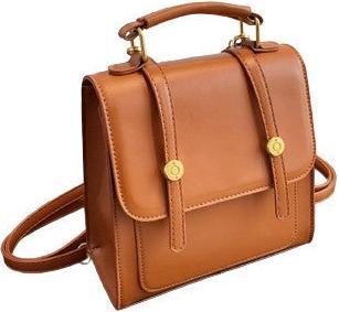 Immagine prodotto Only-Bags.Store Zaino satchel a 3 vie in pelle vegana, Zaino satchel Tan, Zaino a 3 vie, Zaino in pelle vegana