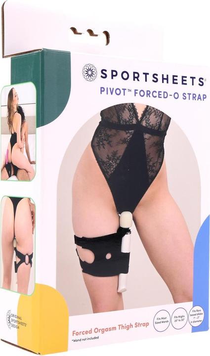 Actual product image Sportsheets Pivot 2 in 1 Forced-O Strap - Black