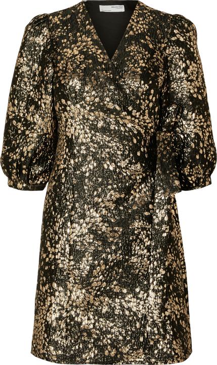 Produktbild Selected Femme Metallic Jacquard Minikleid (38)