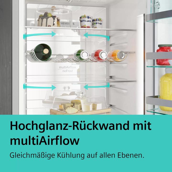 Immagine prodotto Siemens iQ300, Frigorifero-congelatore a libera installazione con scomparto congelatore inferiore, 203 x 60 (363 l)