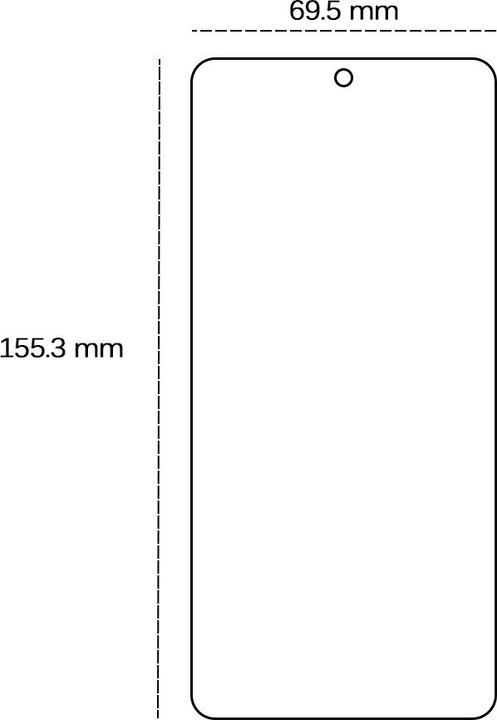 Actual product image OEM Tempered glass 2,5D for Nothing Phone (2a) Plus (Nothing Phone (2a))