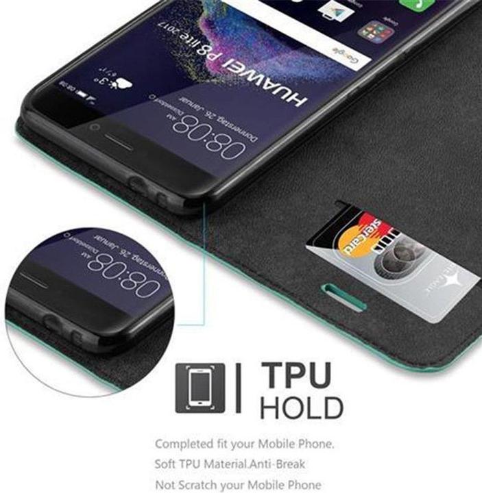 Actual product image Cadorabo Book Invisible Magnet Cover (Huawei P8 Lite (2017))