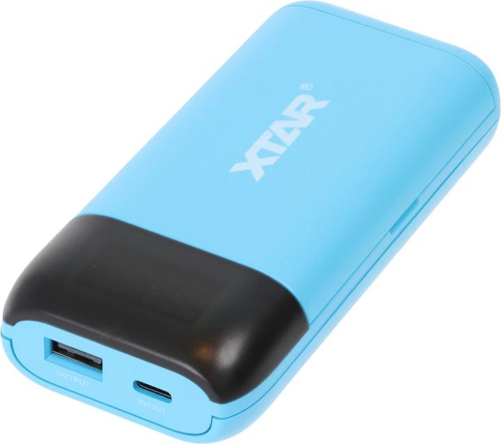 Produktbild Xtar PB2SL 2-fach Ladegerät und Powerbank, für Li-Ionen Akkus, mit Display (Ladegerät ohne Akku)