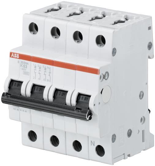Image du produit ABB S203-K40NA Disjoncteur 40A pro M compact 3p+NA