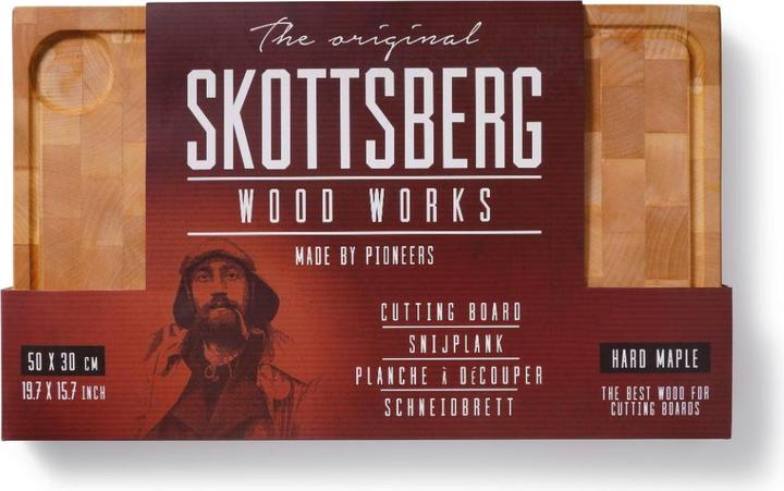 Actual product image Skottsberg Cutting board 50 x 30 x 4 cm, maple wood, face wood