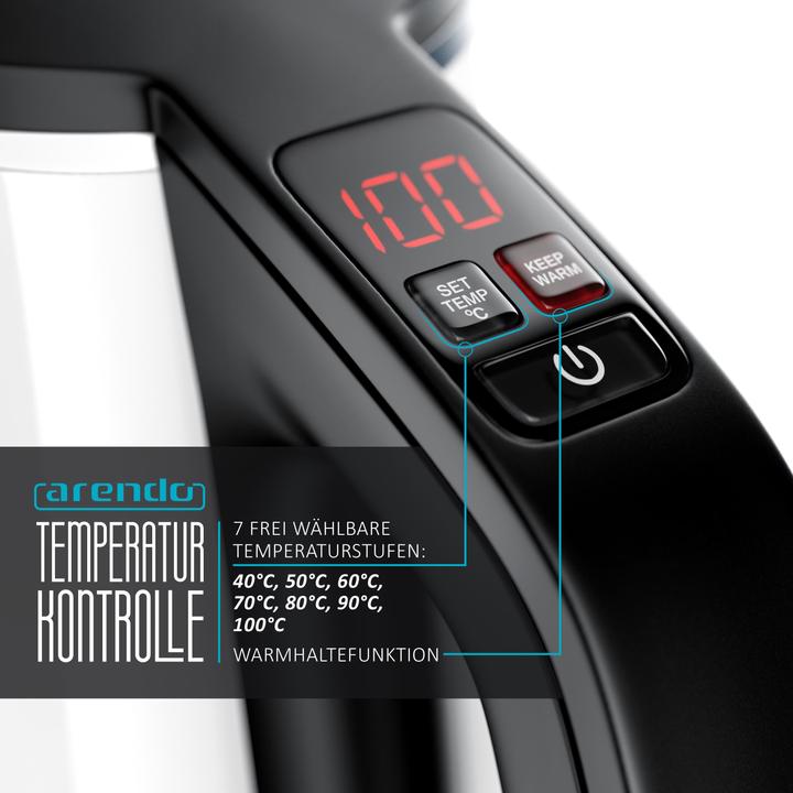 Immagine prodotto Arendo Bollitore con regolazione della temperatura (1.50 l)