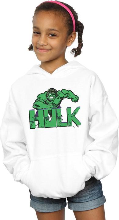 Actual product image Girls Hulk Pixelated Hoodie (140, 146)
