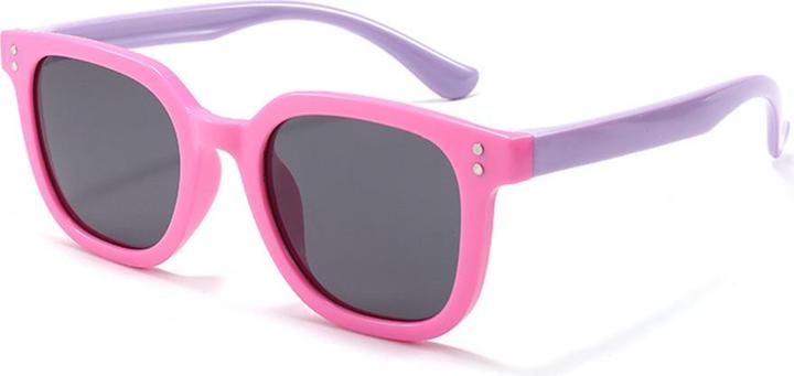Image du produit Techsuit - Lunettes de soleil polarisées (8351-C42) - Forme carrée, pour enfants - Rose / Pourpre