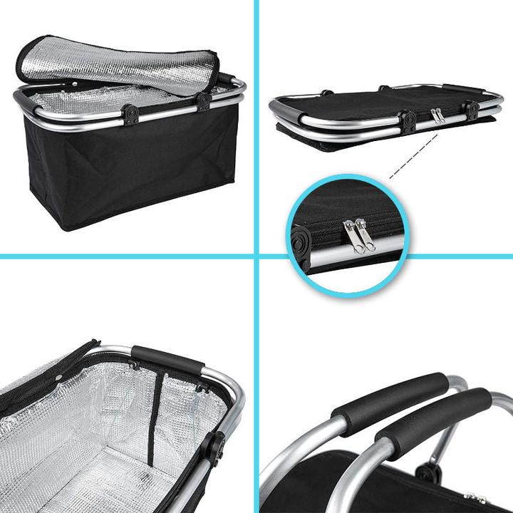 Produktbild Hermex Einkaufskorb Tragekorb Kühlkorb Carrybag Kühltasche Picknickkorb (25 l)