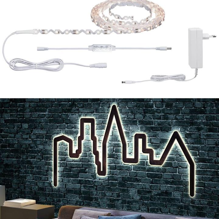 Image du produit Paulmann FlexLED 3D Stripe Set (Blanc chaud, 500 cm, Intérieur)