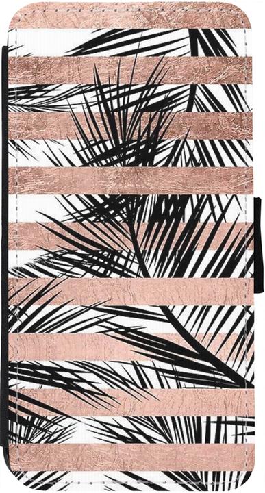 Immagine prodotto PhoneLook Portafoglio Coque noir Palme a righe dorate (Apple iPhone 13)
