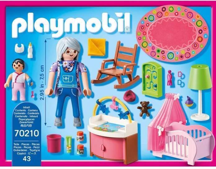 Image du produit Playmobil Chambre de bébé (70210, Maison de poupée Playmobil)