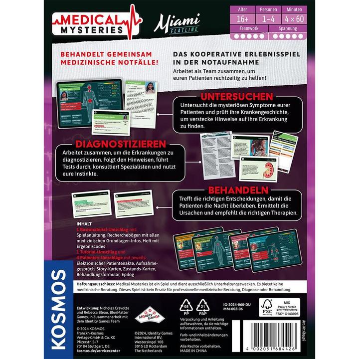 Actual product image Kosmos Medical Mysteries - Miami Flatline (German)