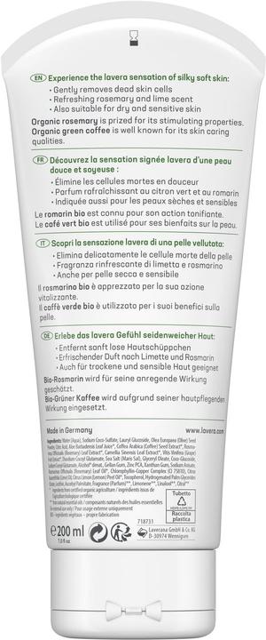 Image du produit Lavera Dusch Peeling Bio Rosmarin & Bio Grüner Tee (200 ml)