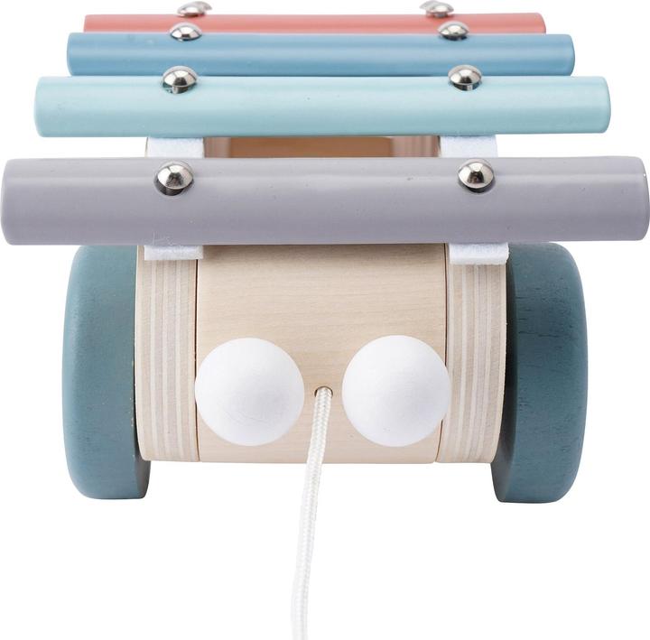 Actual product image Activity Board Little Tribe Pull Along Wooden Xylophone Car, Musical Pull Along Toy, musical