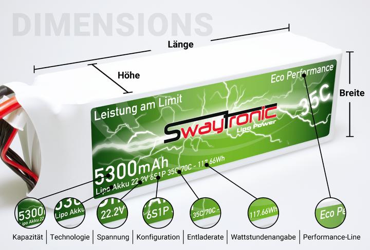 Actual product image Swaytronic Battery (3.70 V, 260 mAh)