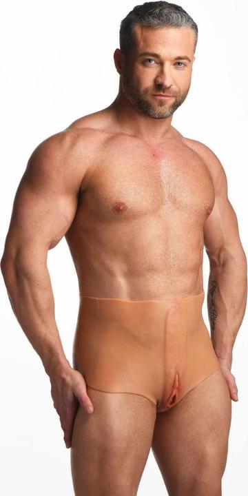 Actual product image Master Series Pussy Panties - Silicone Vagina and Ass Panties - S