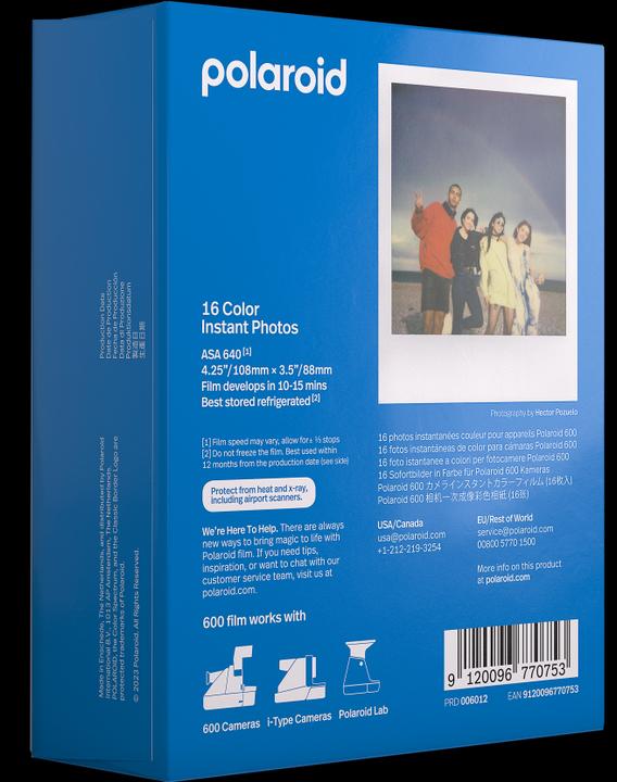 Actual product image Polaroid 1x2 color films for 600 (Polaroid 600)
