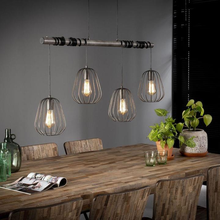 Produktbild famlights Madeleine aus Metall in Silber 4xE27 (E27)
