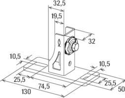 Immagine prodotto Fischer FIS 538665 Flangia a sella SF Clix 31 preassemblata