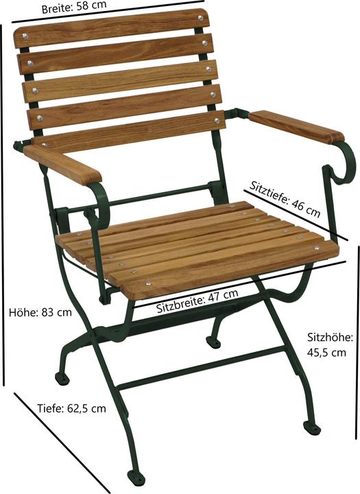 Immagine prodotto Degamo Sedia poltrona pieghevole da giardino