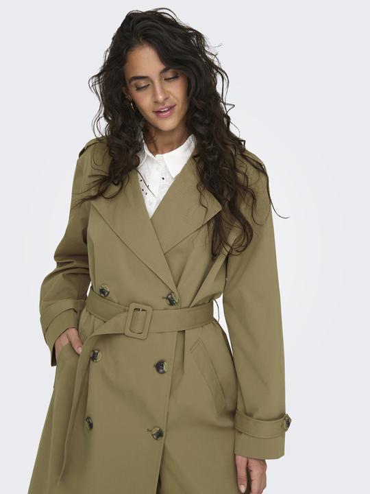 Produktbild Only Reverskragen Ärmelbündchen mit Knopf Trenchcoat Trenchcoat (XL)