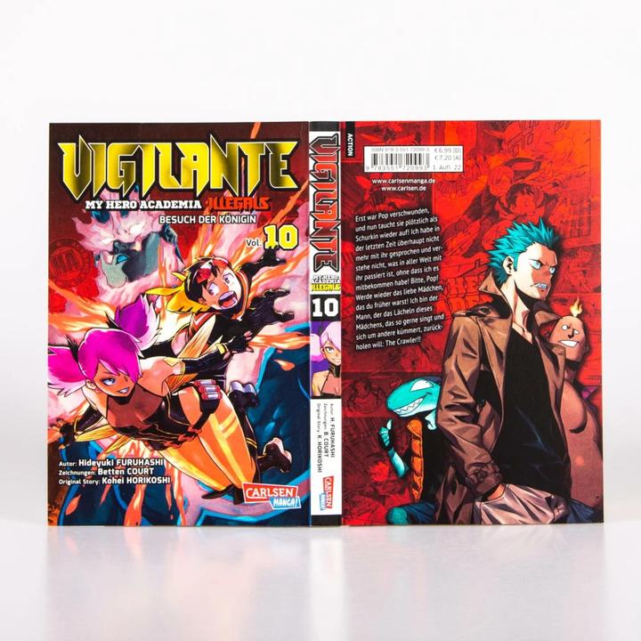 Actual product image Vigilante - My Hero Academia Illegals 10 (German, Kohei Horikoshi, Hideyuki Furuhashi, Beds Court, 2021)