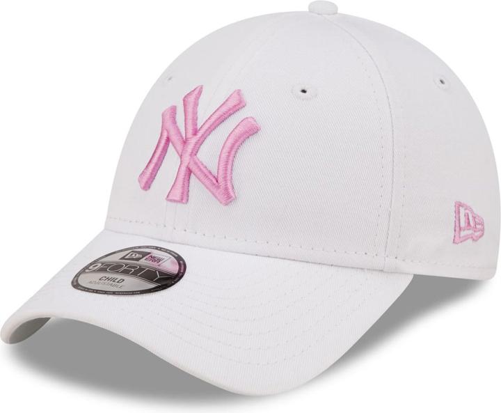 Actual product image New Era 9Forty Kids Cap - New York Yankees white pink Child (53, 54 C, 52 C)