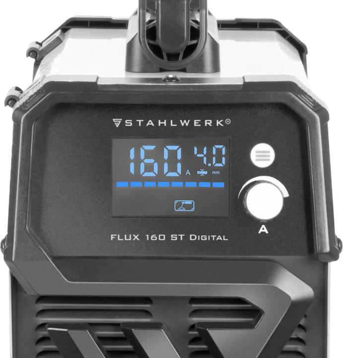 Actual product image Stahlwerk FLUX 160 ST Digital welding machine with 160 A, synergic wire feed