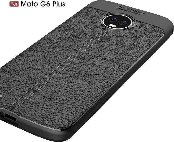 Actual product image Screenguard Motorola Moto G6 Plus Sleeve Leather Design TPU Cover (Motorola Moto G6 Plus)