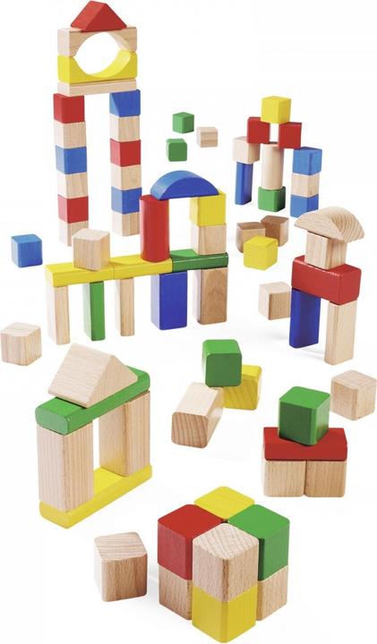 Eichhorn EH wooden building blocks coloured /natural