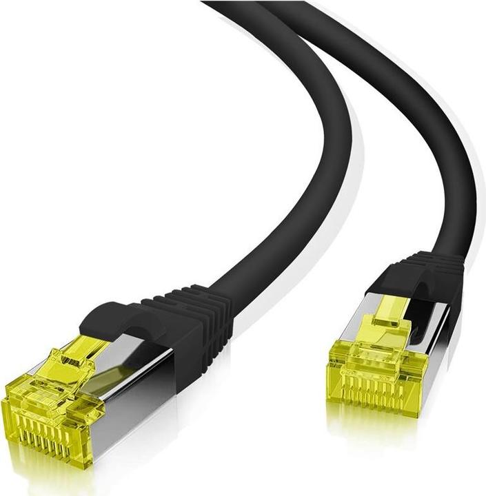 Image du produit Helos Câble patch S/FTP Cat 6a noir 12,0m (SFTP, CAT6a, 12 m)